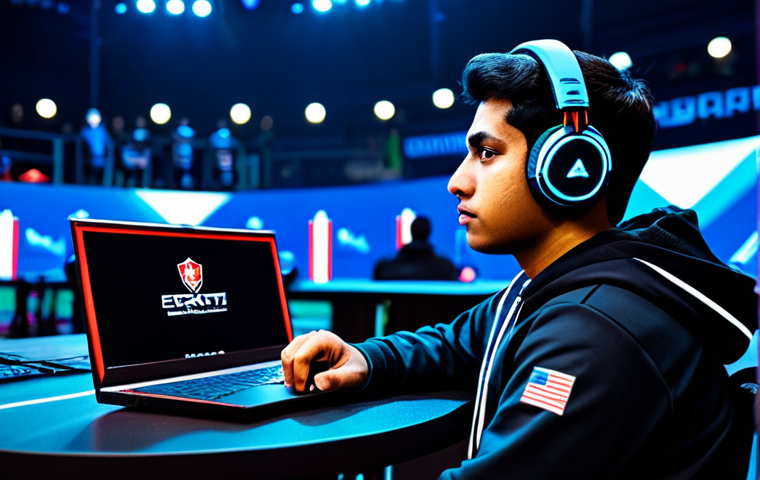 **

A professional Eternal Return esports player, fully clothed in team-branded attire, sits focused at their gaming setup.  A Bengali flag sticker is visible on their laptop. Background: A brightly lit esports arena with cheering fans.  Safe for work, appropriate content, modest clothing, perfect anatomy, correct proportions, high quality, professional.

**