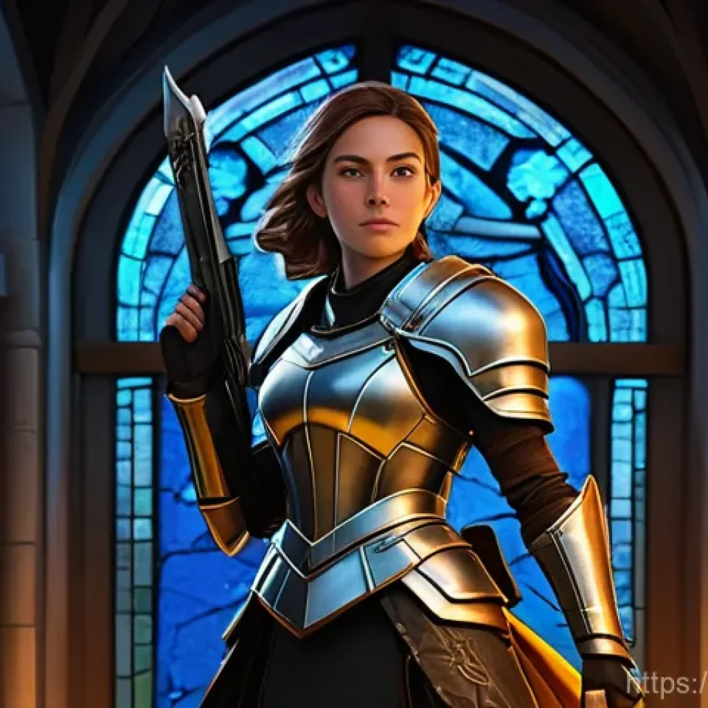 이터널리턴 아이템 활용 팁 - A vibrant, action-oriented digital painting of a young, agile female character, perhaps resembling J...