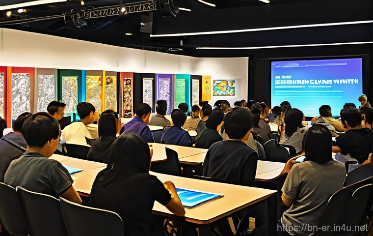 이터널리턴 팬 커뮤니티 운영법 - **Community Foundation & Collaboration**
    A diverse group of young adults, aged 15-25, are gather...