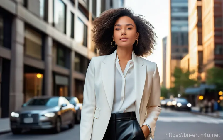 이터널리턴 캐릭터 비주얼 티어 - Image Prompt 1: Modern Urban Elegance**