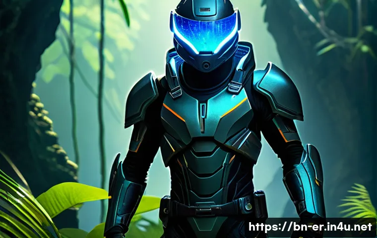 이터널리턴 인기 장비 모음 - **Prompt 1: Armored Explorer on a Bioluminescent Island**
"A highly detailed, full-body image of...