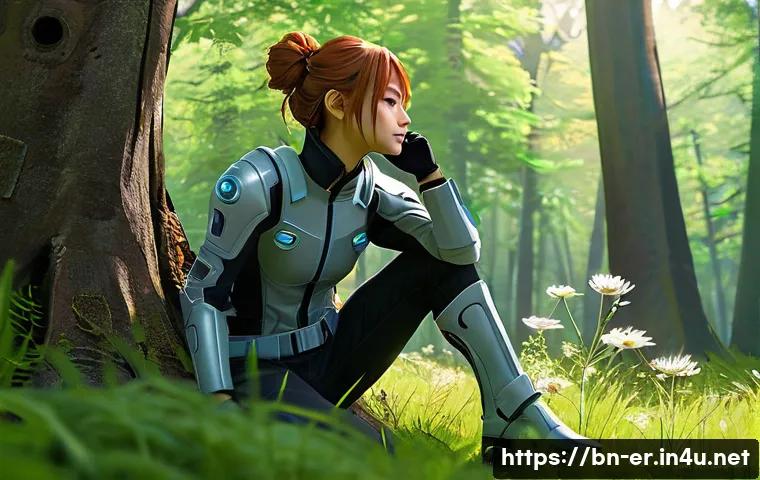 이터널리턴 맵별 전략적 요소 - **Prompt 1: "Strategic Landing in a Serene Zone"**
"An anime-style female character, approximate...