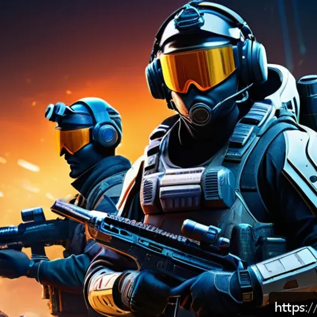 이터널리턴 협동 모드 승리법 - A dynamic multiplayer gaming scene showing a diverse team of four players communicating via headsets...