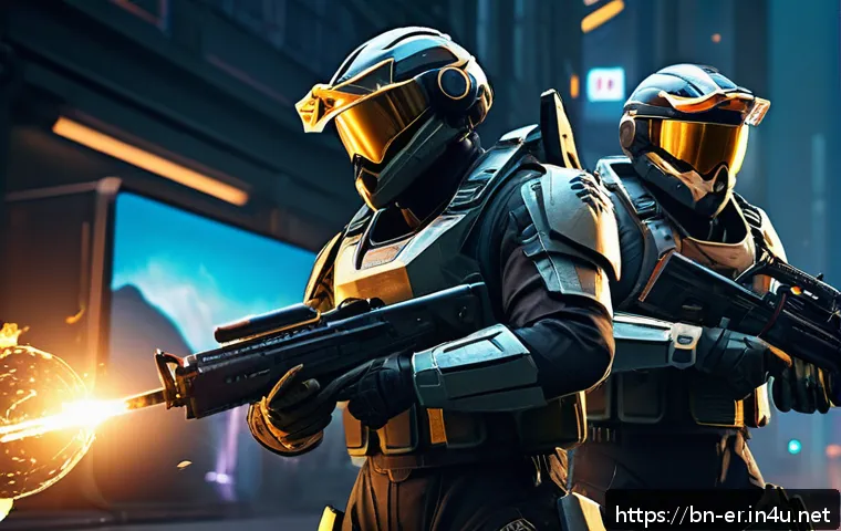 이터널리턴 리마스터 정보 - A highly detailed futuristic gaming scene showcasing a vibrant, remastered game environment with adv...
